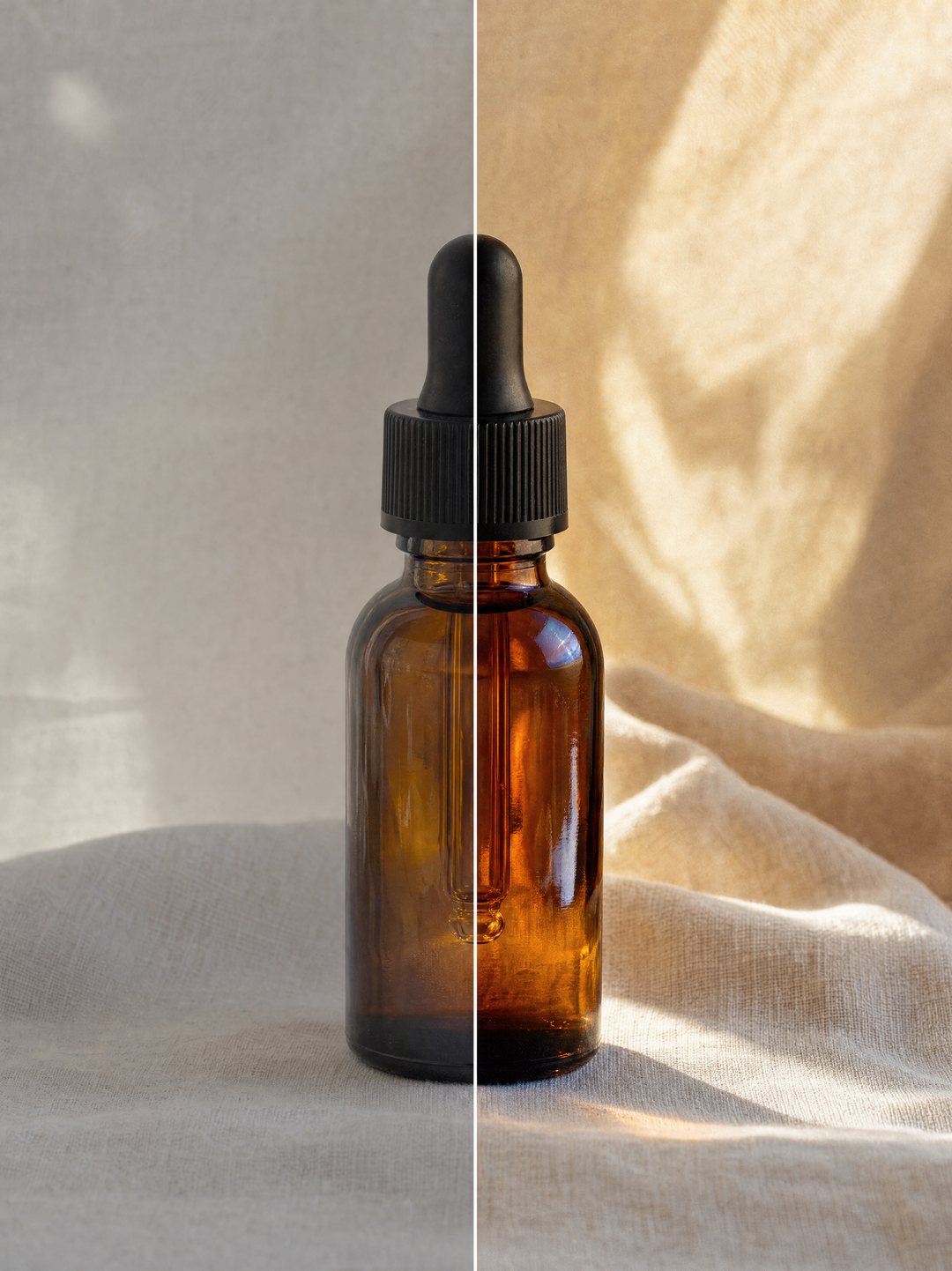 Comparatif avant / après d'une retouche photo de produit