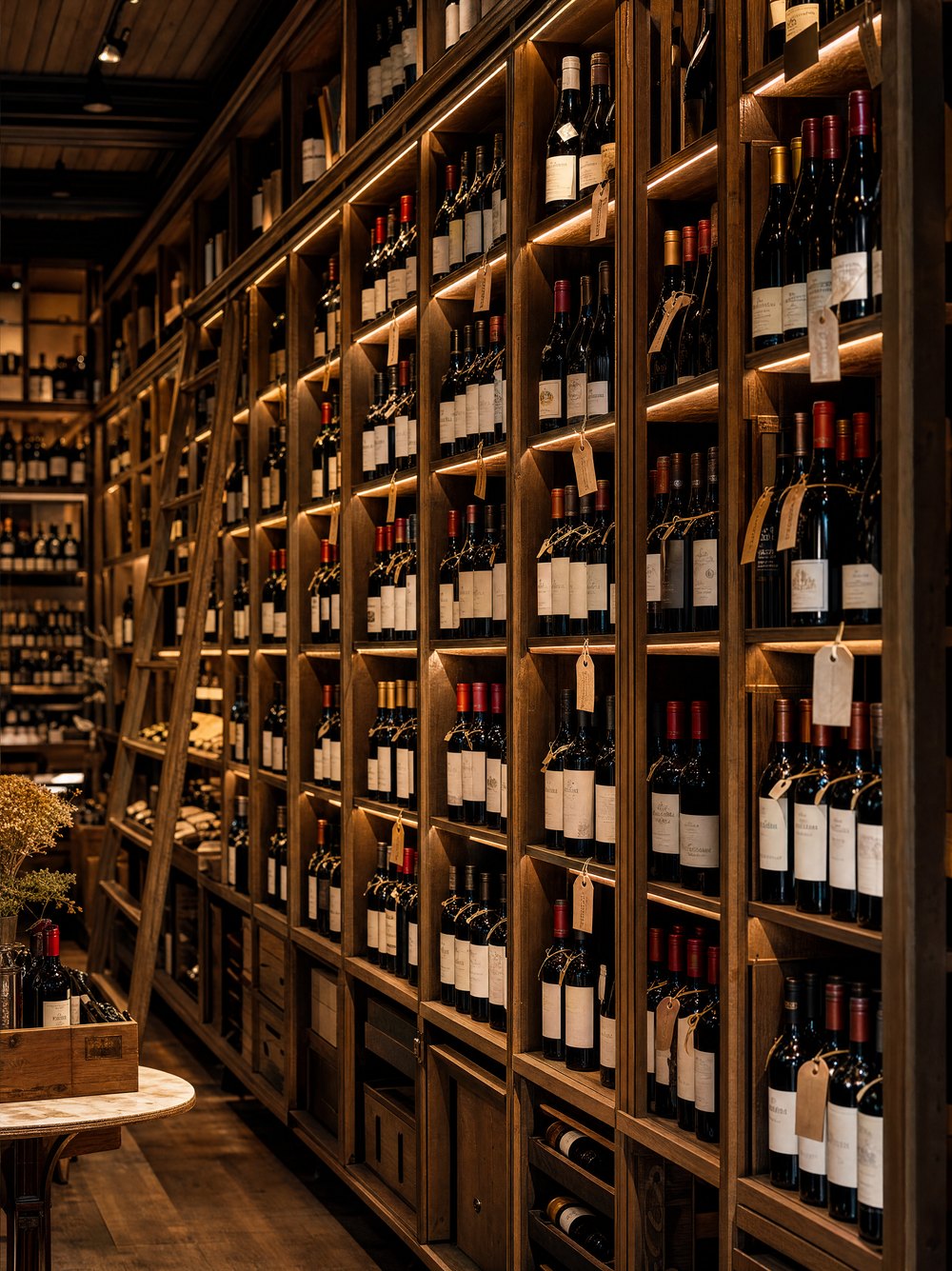 Le mur de vins