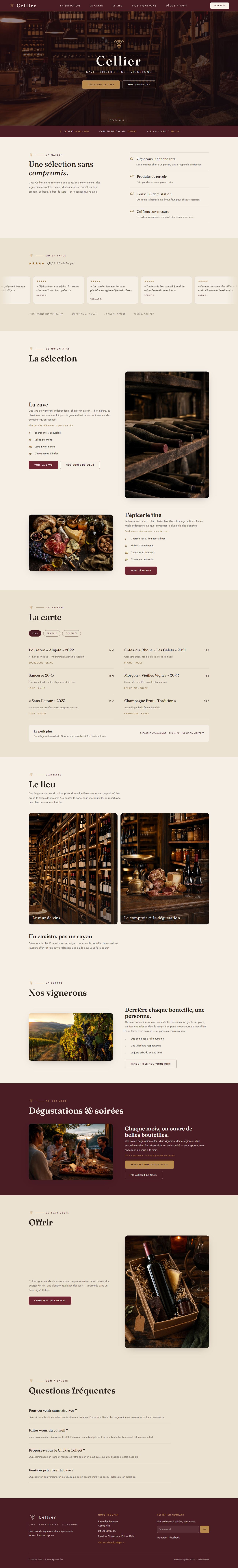 Aperçu du site Cellier