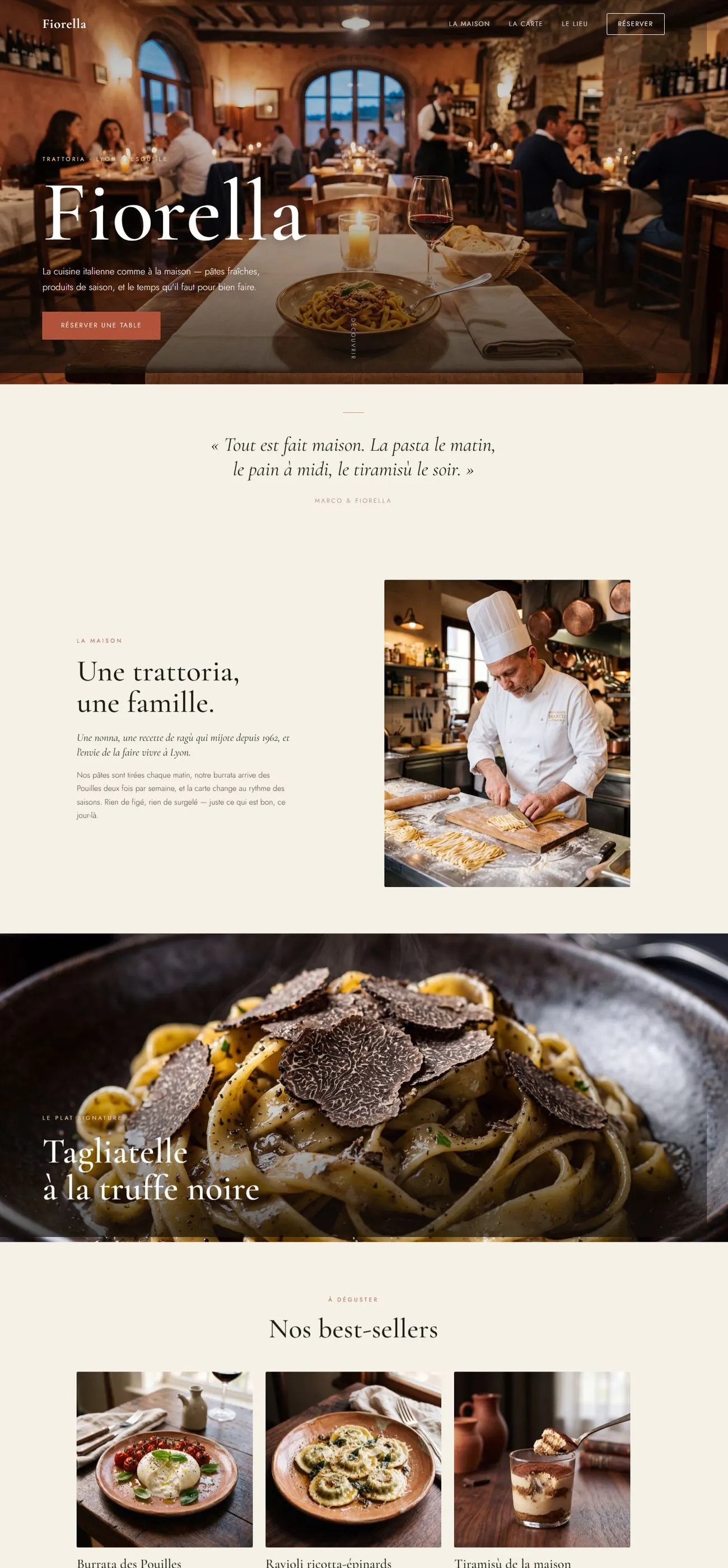 Aperçu du site Fiorella